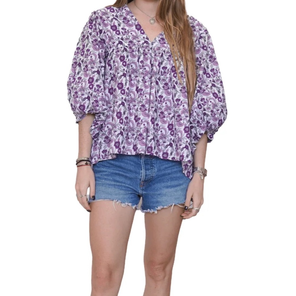 SLV SUR La Vague WORTH CLASSIC BLOUSE
ONE SIZE   Easy to Wear!